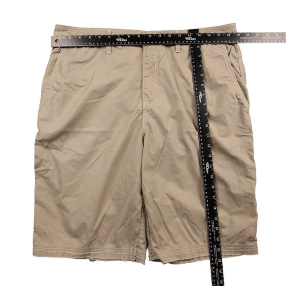 BKE Shorts Standard Fit Mens Size 36x23 Tan Athleisure Normcore Cliff Aluminum - Picture 9 of 14